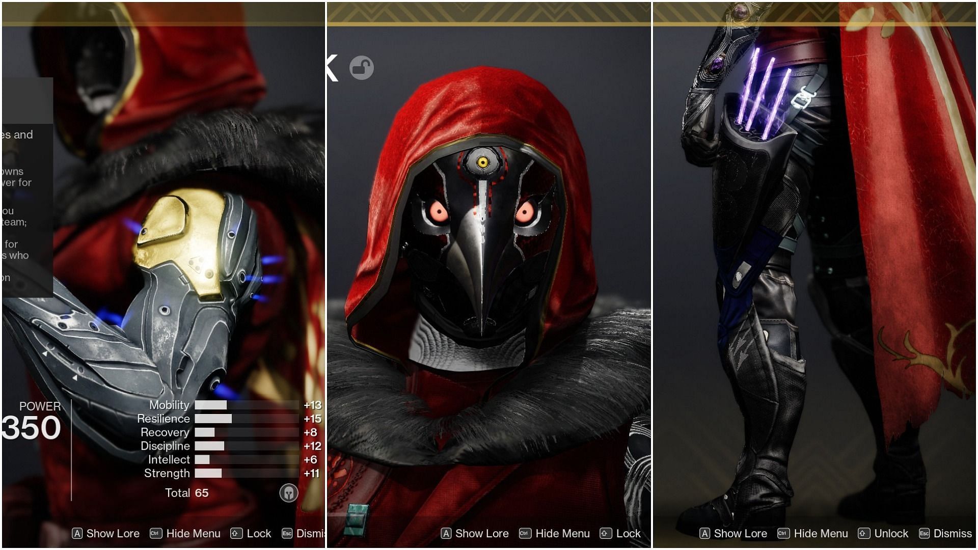 Destiny 2 Exotics Aeon Swift, Celestial Nighthawk, and Orpheus Rig (Image via Bungie)