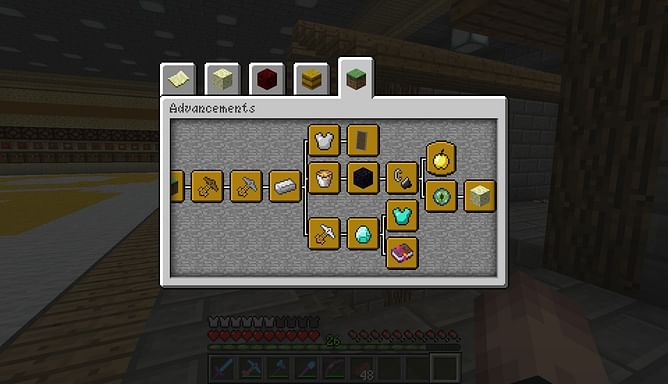 Full list of advancements in Minecraft