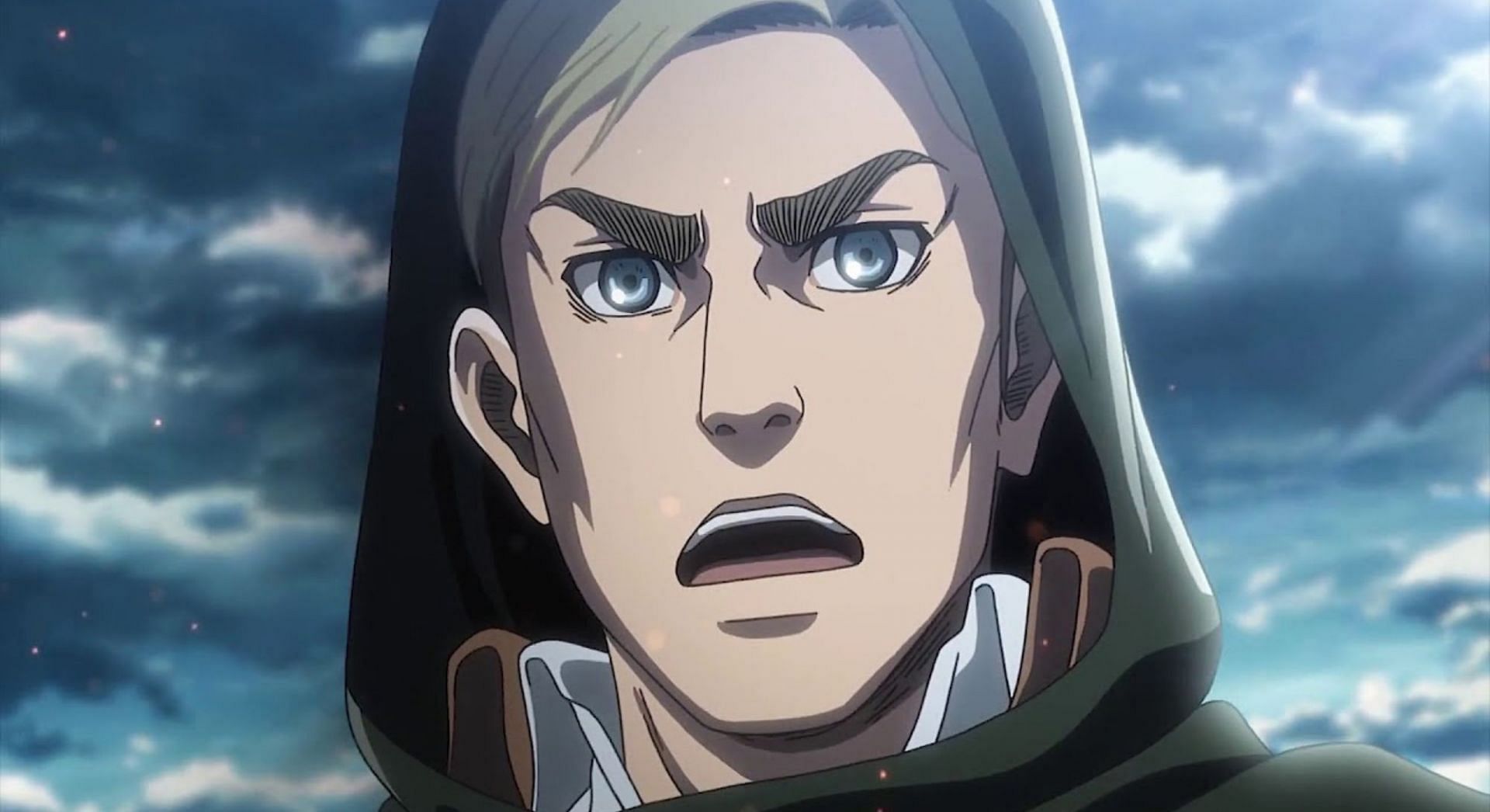 Erwin Smith, in Attack on Titan (image via Studio MAPPA)