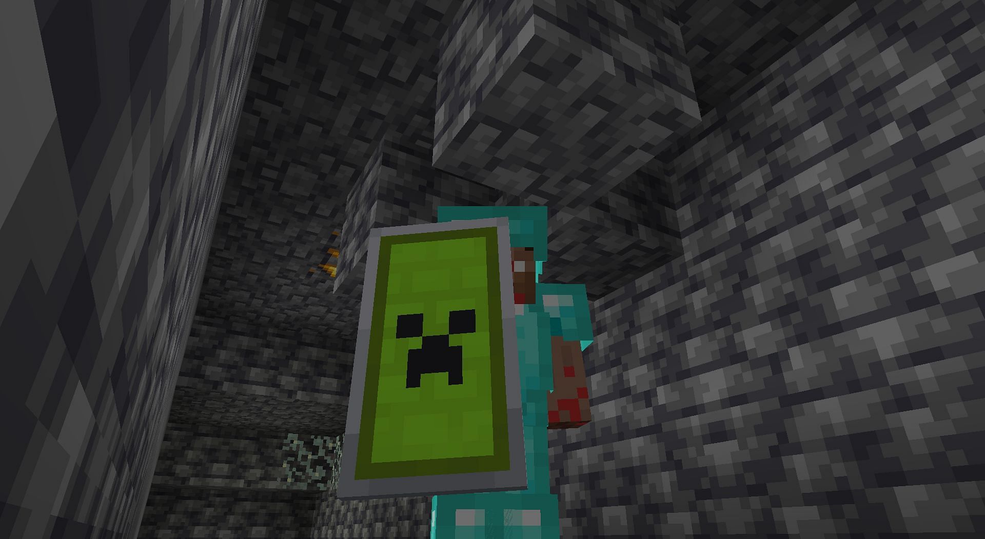 Creeper shield (Image via Minecraft)