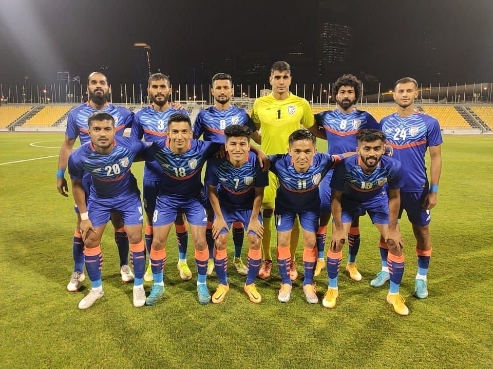 India looked toothless throughout the game against Jordan. (Image Courtesy: Twitter/IndianFootball)