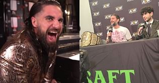 Seth Rollins allegedly spotted watching AEW Double or Nothing 2022 media scrum