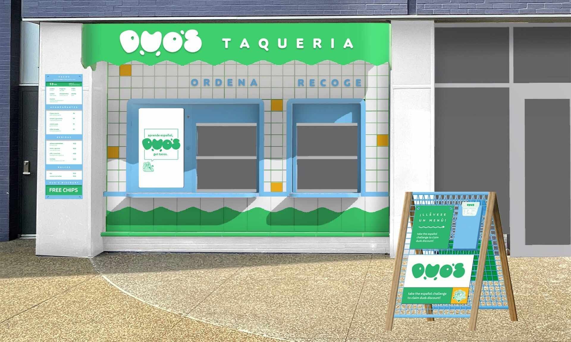 Duolingo opens Taqueria in Pittsburgh and offers patrons an &quot;espa&ntilde;ol challenge&quot; to avail discounts (Image via Duo&#039;s Taqueria)