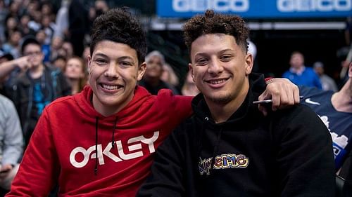 Kansas City Chiefs quarterback Patrick Mahomes and brother Jackson Mahomes