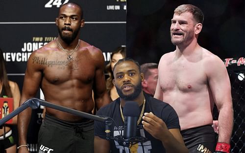 Jon Jones (left), Aljamain Sterling (center), and Stipe Miocic (right) (Images via Getty)