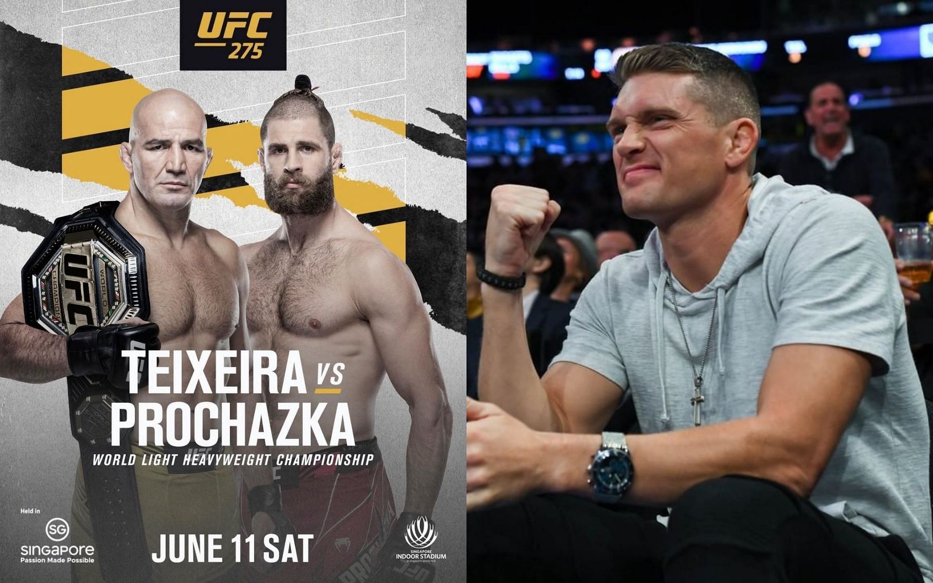 Glover Teixeira vs. Jiri Prochazka poster (left) and Stephen Thompson (right) [Images courtesy of @jirikaprochazka Instagram and @wonderboymma Instagram]