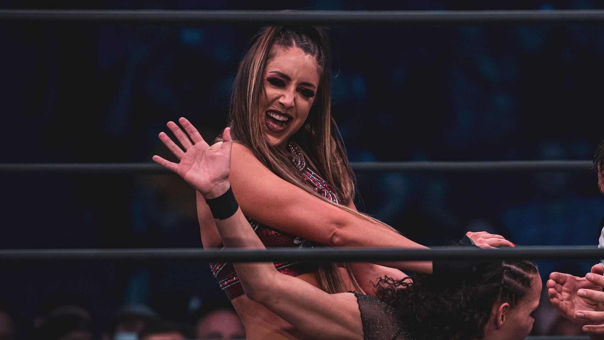Dr. Britt Baker D.M.D. at an AEW Dynamite event in 2022 (credit: Jay Lee Photography)