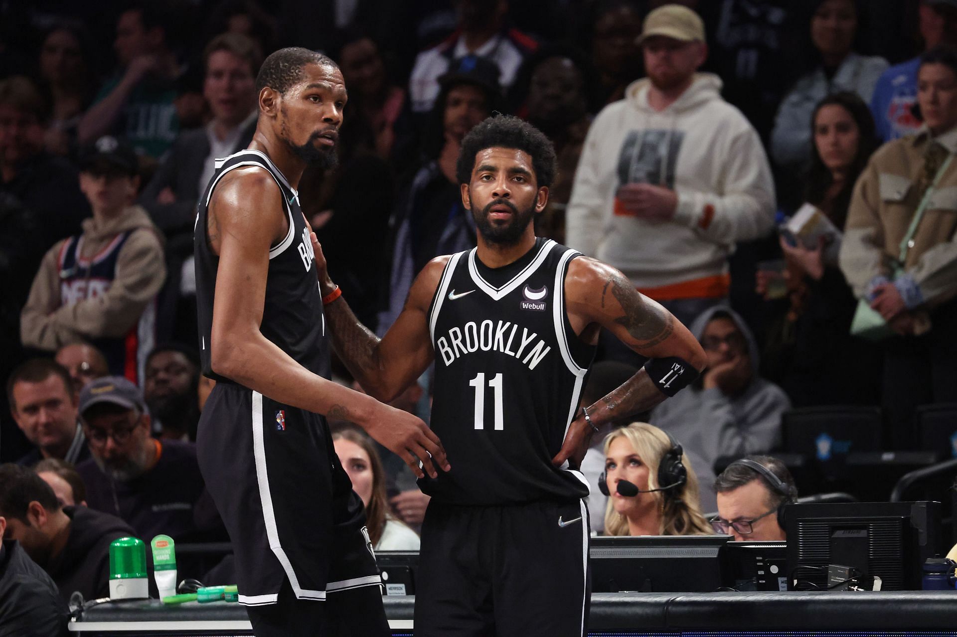 Brooklyn Nets superstars Kyrie Irving and Kevin Durant