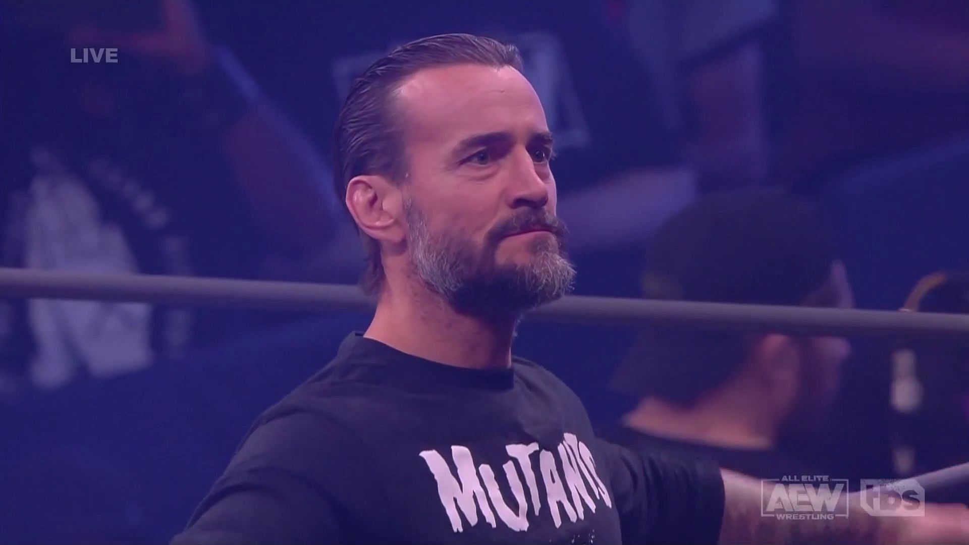 Punk during his most recent AEW Dynamite appearance!