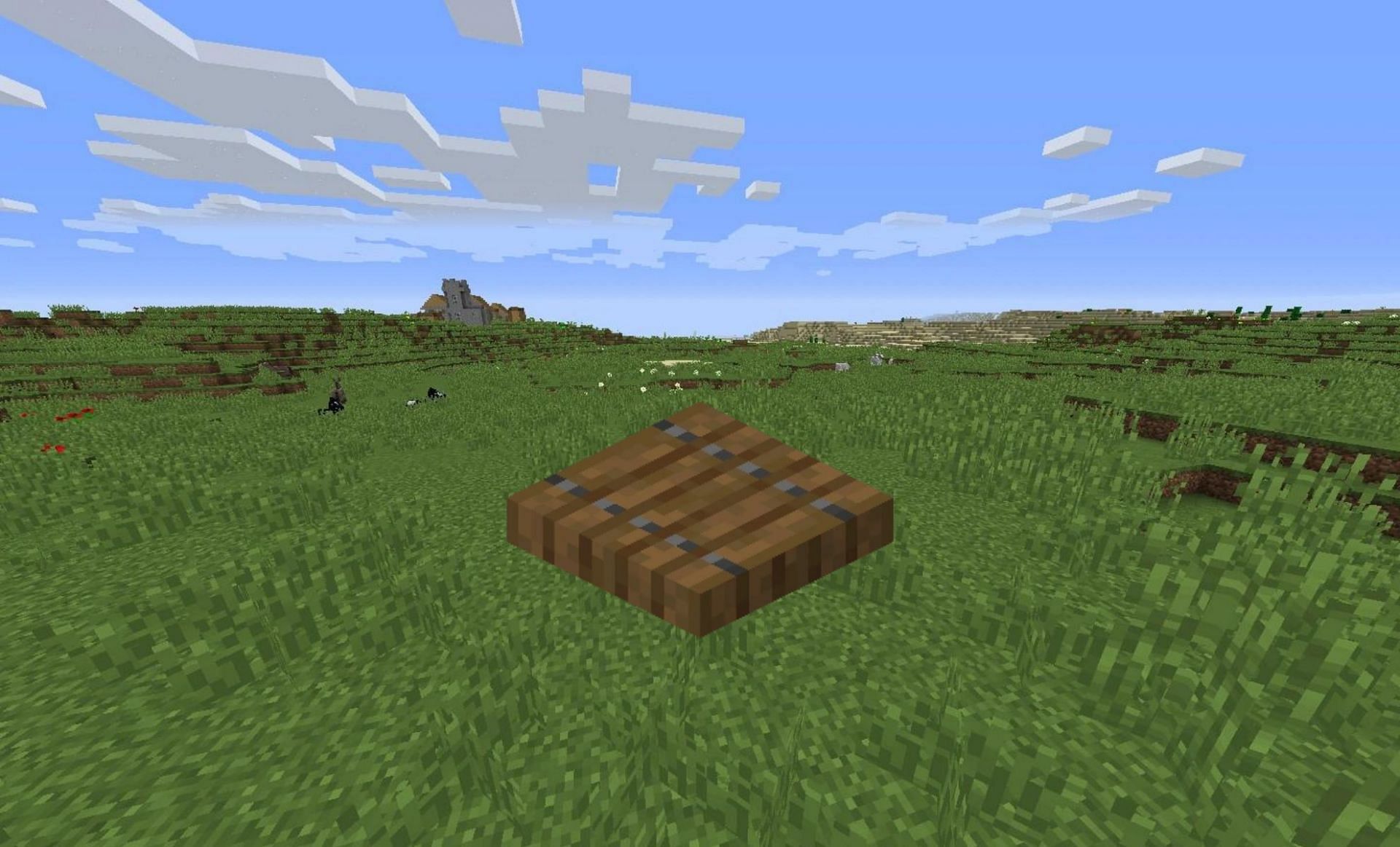Spruce trapdoor (Image via Minecraft Wiki)