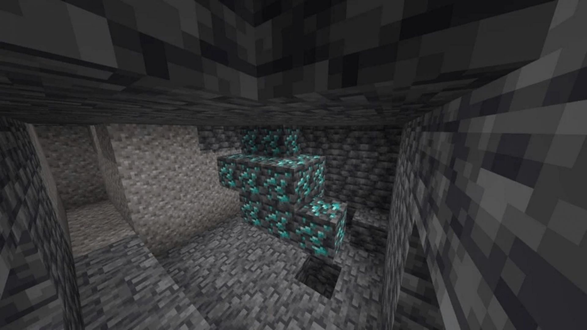 This seed has a huge diamond batch not too far from spawn (Image via Mojang)