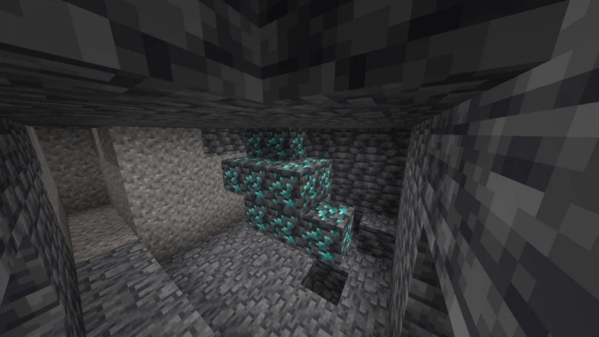 This seed has a huge diamond batch not too far from spawn (Image via Mojang)