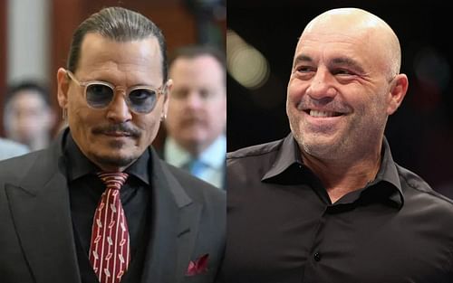 Johnny Depp (left) and Joe Rogan (right) [Left photo credit: Insider.com]