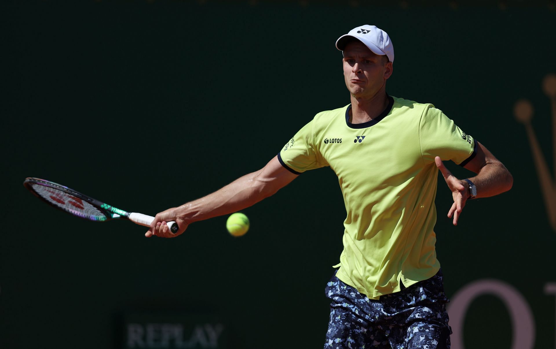 Hubert Hurkacz at the 2022 Rolex Monte-Carlo Masters.