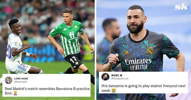 Twitter explodes as Real Madrid stutter ahead of Champions League final during goalless draw with Real Betis