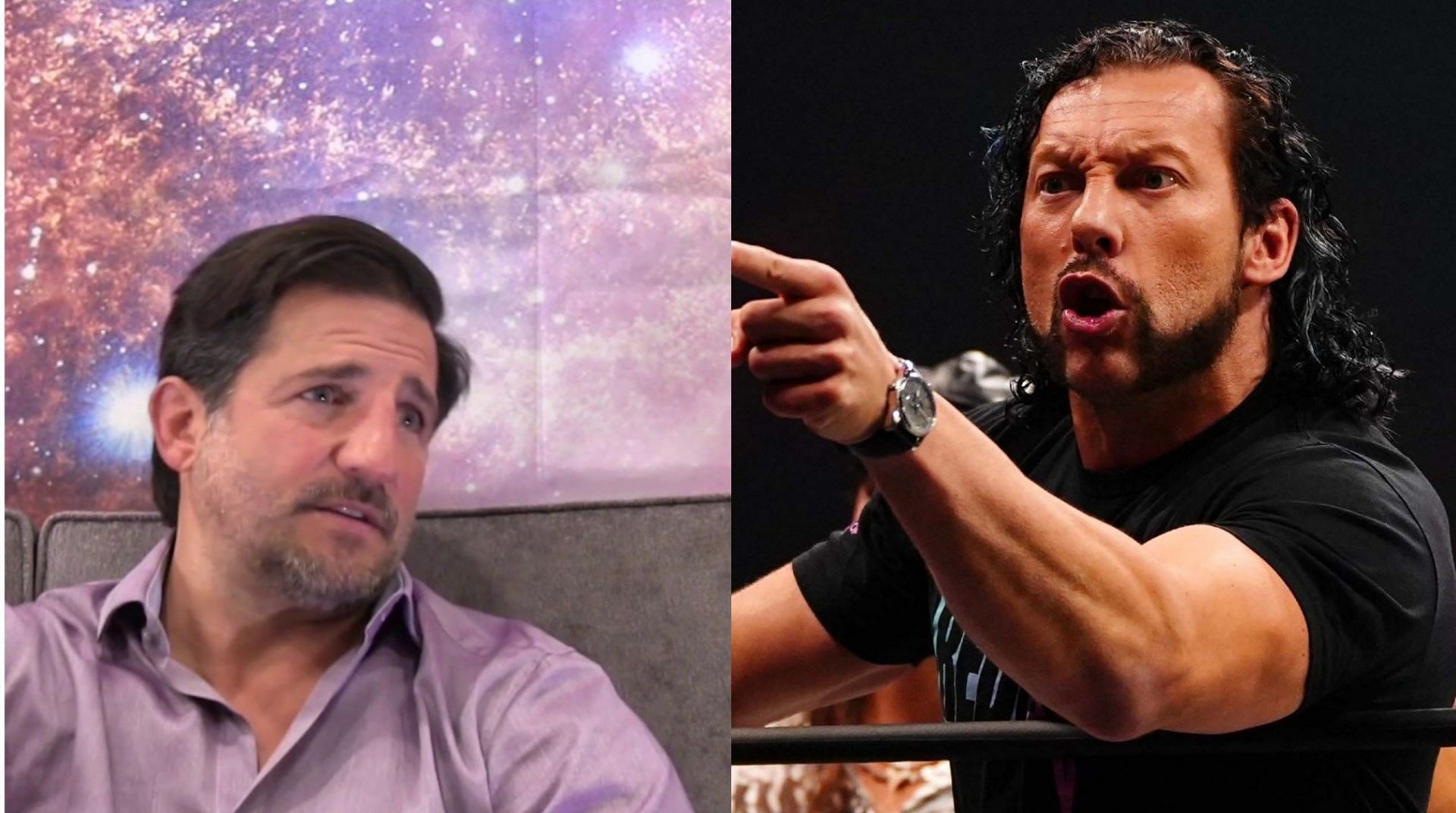 Disco Inferno (left) and Kenny Omega (right)