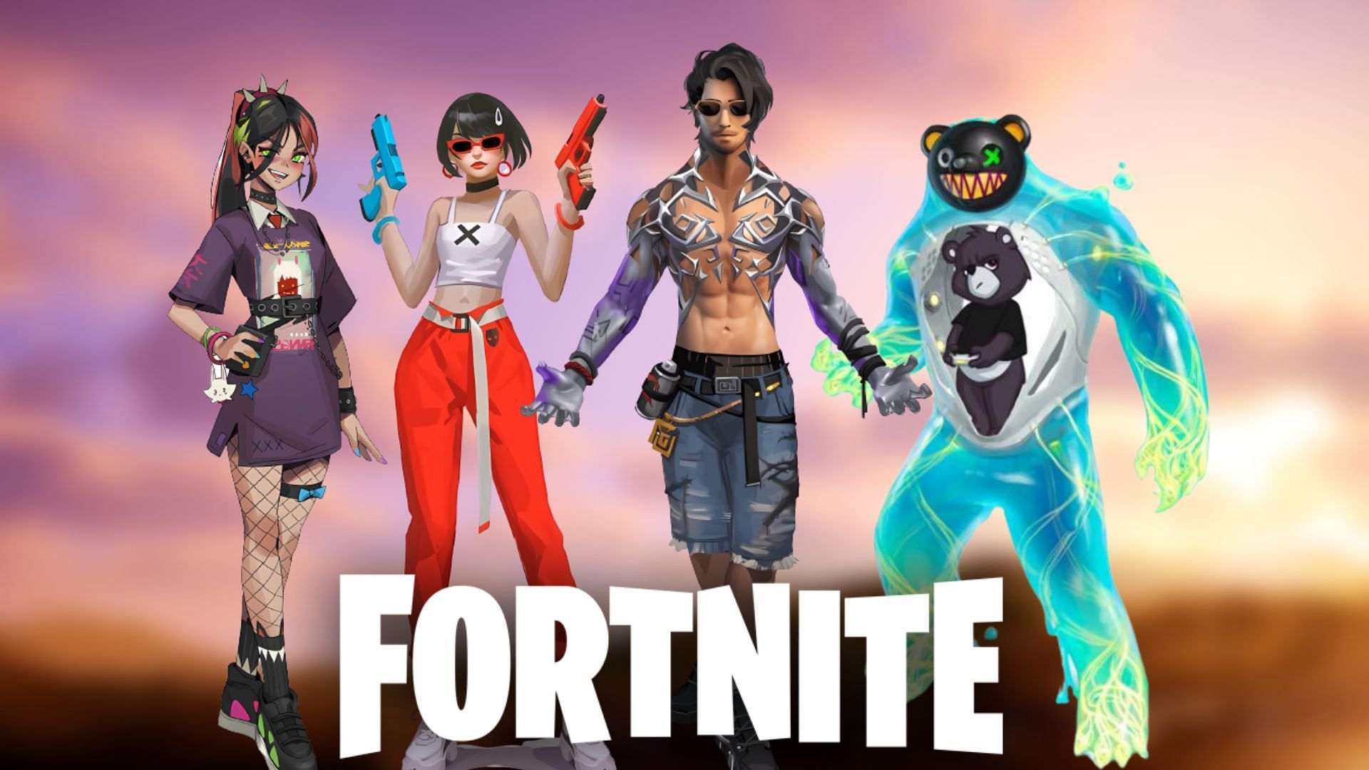 Leaked designs from the new Fortnite skin survey (Image via Sportskeeda)