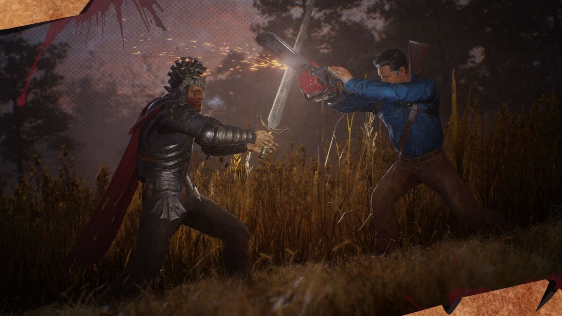 Ash battles his evil counterpart (Image via Saber Interactive)