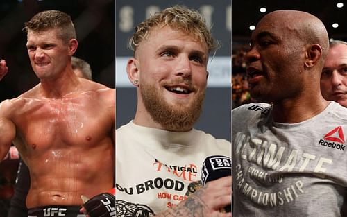 Stephen Thompson (left), Jake Paul (middle) and Anderson Silva (right)