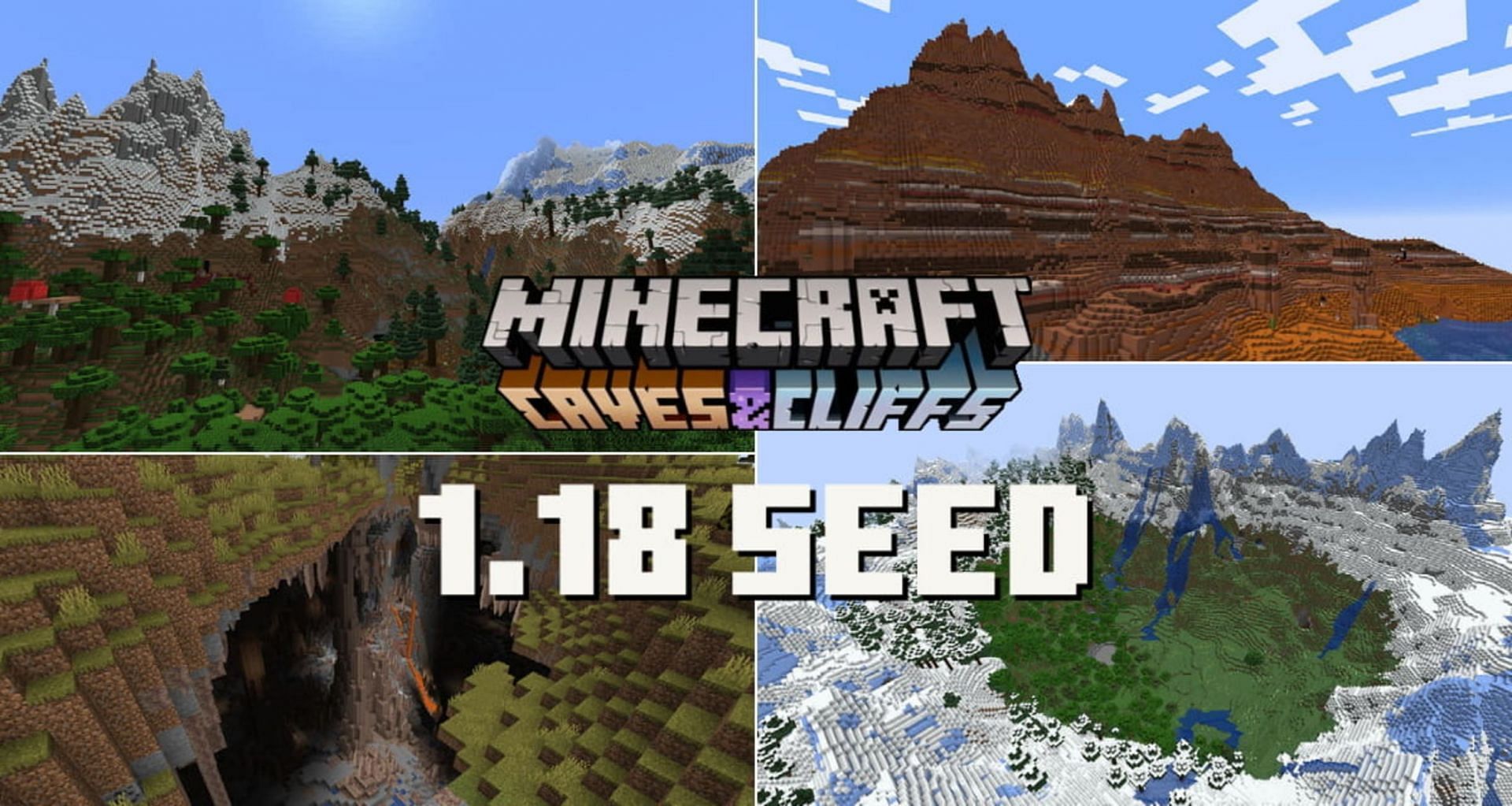 Minecraft Bedrock seeds vary wildly (Image via Mojang)