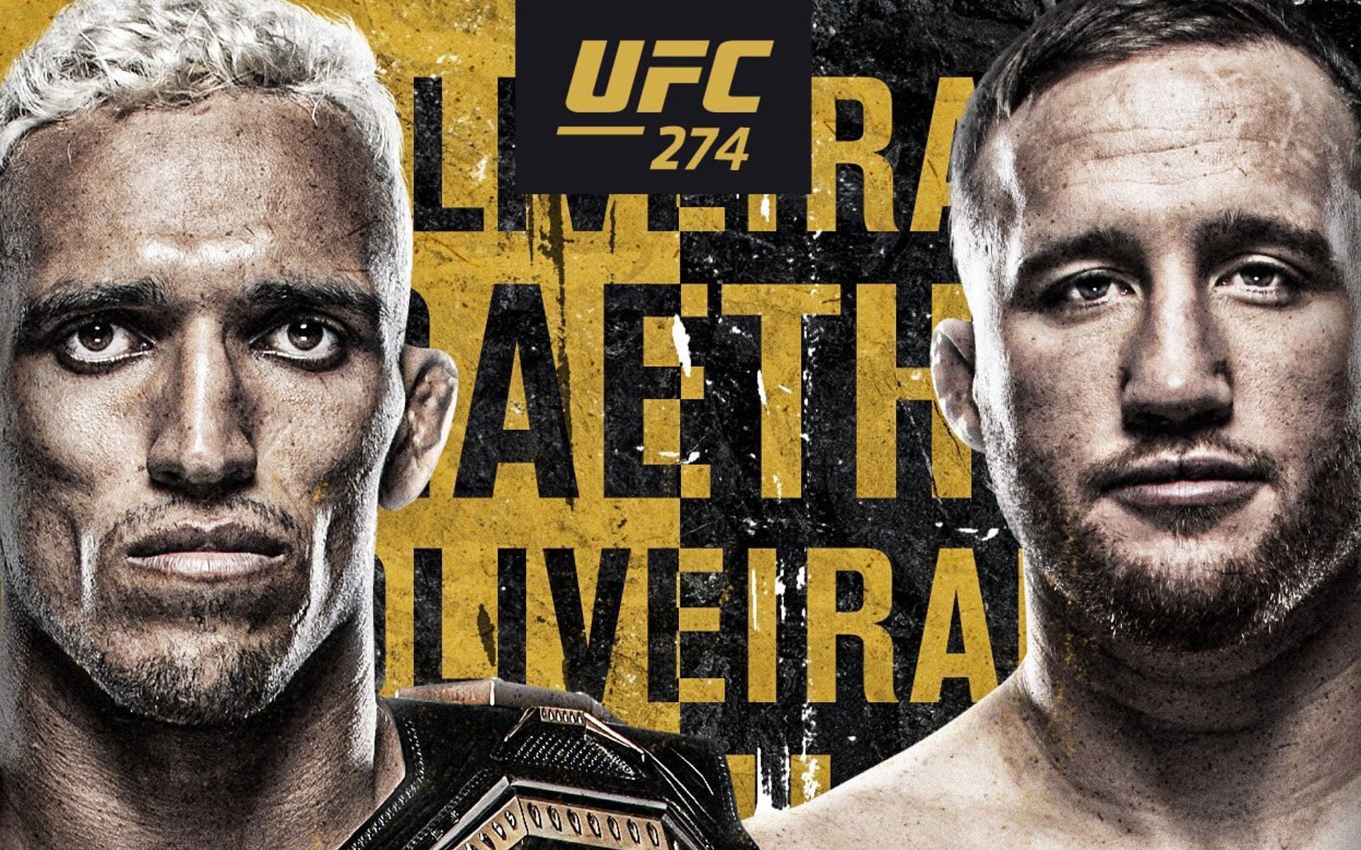 UFC 274: Oliveira vs. Gaethje poster [Image courtesy: @BestQualityGear via Twitter]