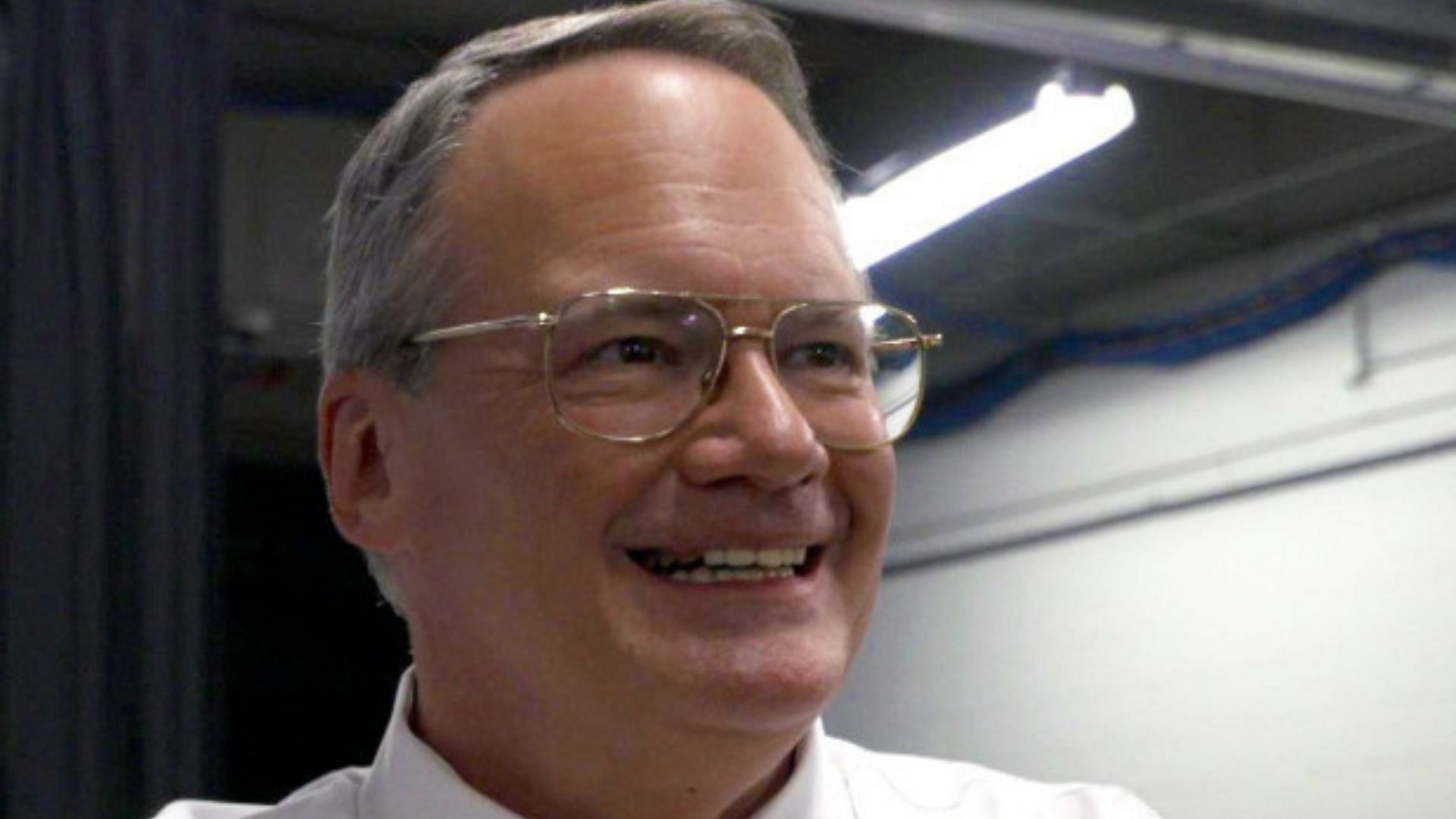 Jim Cornette backstage at a wrestling event