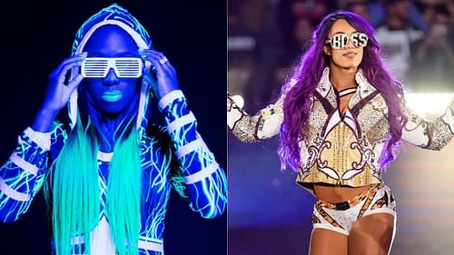 Naomi (left) and Sasha Banks (right)