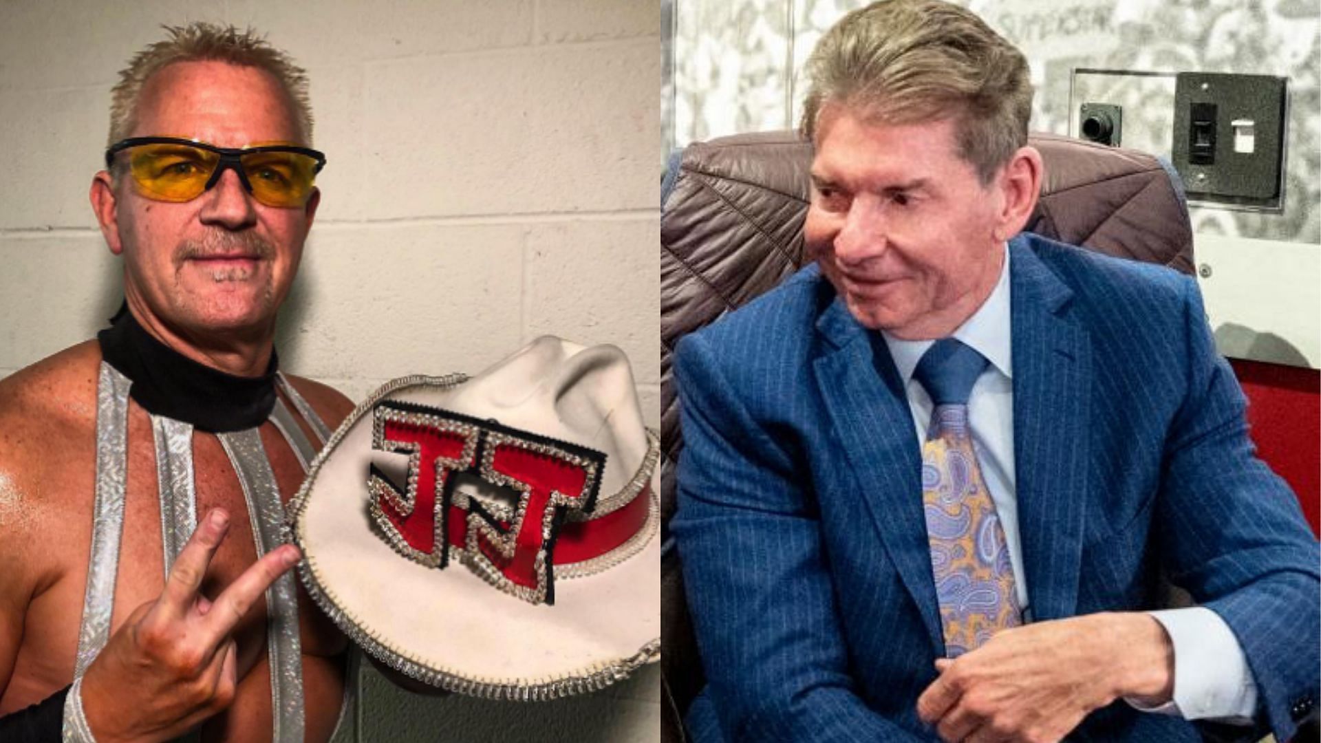 Jeff Jarrett and Vince McMahon.