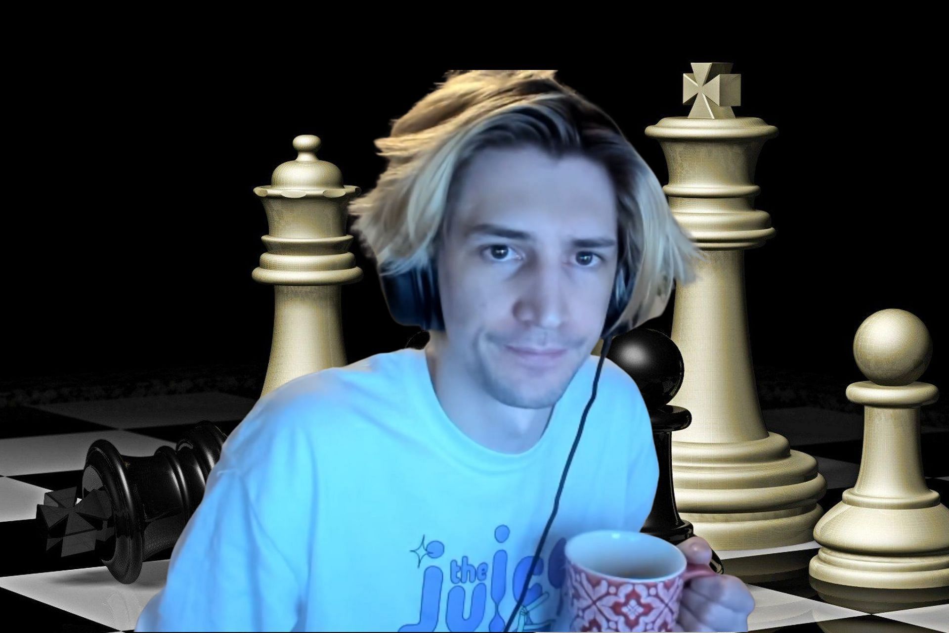 xQc won a classic game of chess, only to be battered in the following matchup (Image via Sportskeeda)