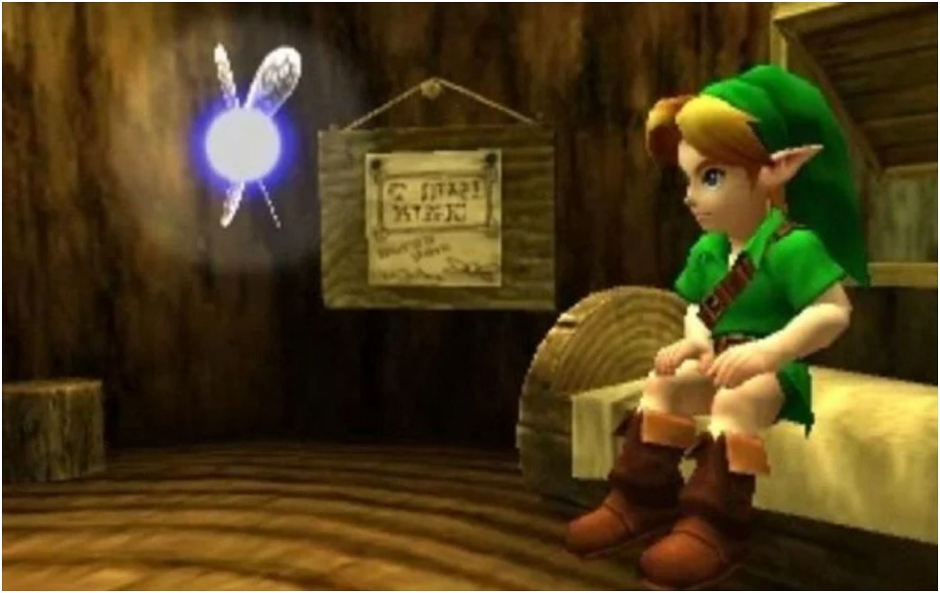 Navi teaches Link the basic (image via Nintendo)