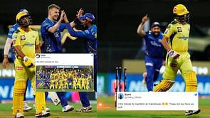 "CSK's 97 all-out a tribute to Gautam Gambhir's WC Final knock!" - Fans roast Chennai for tumbling to their second-lowest IPL score
