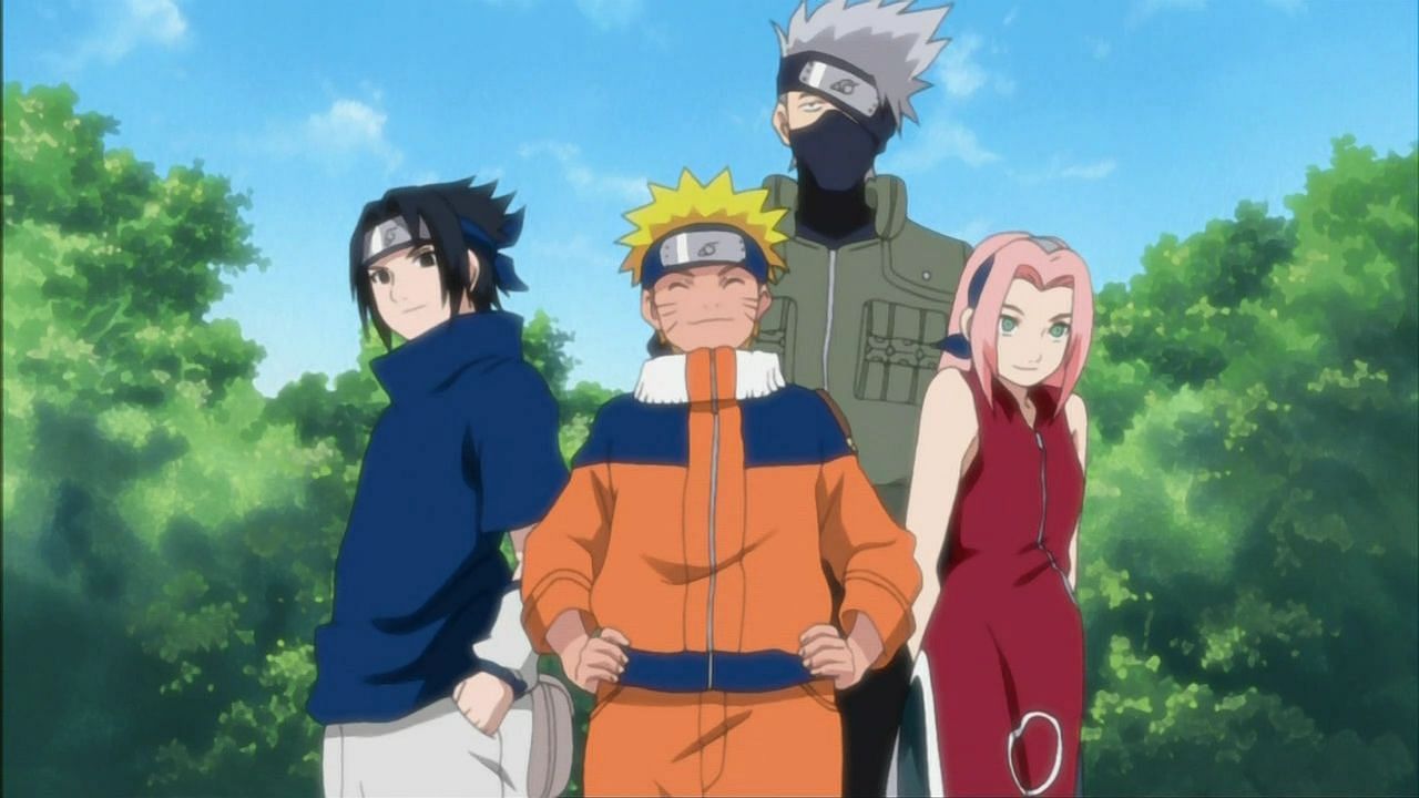 Team 7 as seen in the Naruto anime (Image via Studio Pierrot)