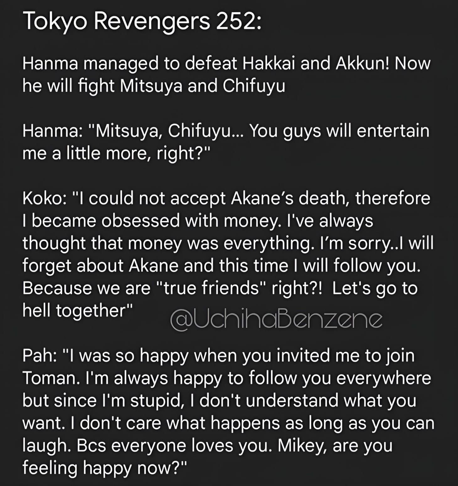Tokyo Revengers Chapter 252 spoilers and raw scans: Kokonoi and Inui ...