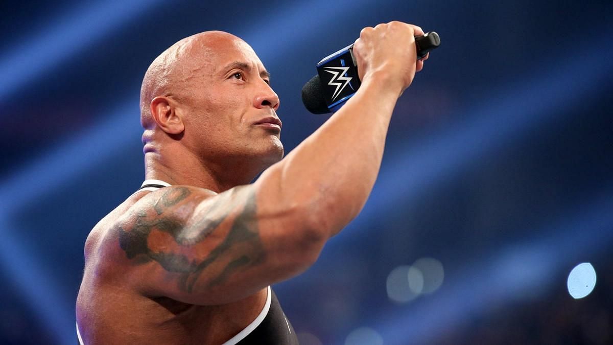The Rock is, without doubt, a microphone God