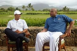 "It's not fun to be around him; everyone in his world is uptight and s**t" - Charles Barkley criticizes Tiger Woods in Phil Mickelson's upcoming biography, admits to being in awe of Woods' talent