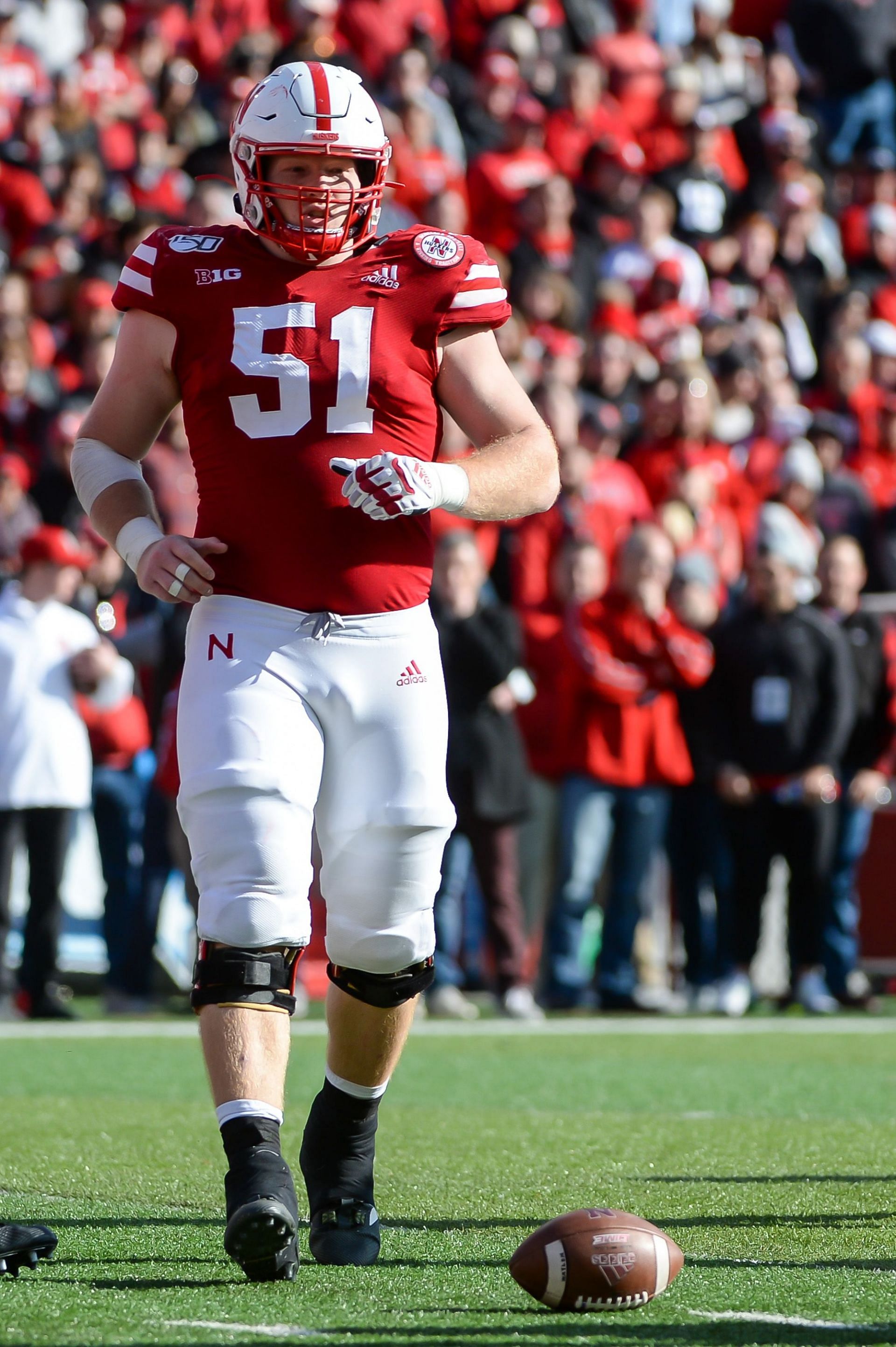 Nebraska Cornhuskers center Cameron Jurgens