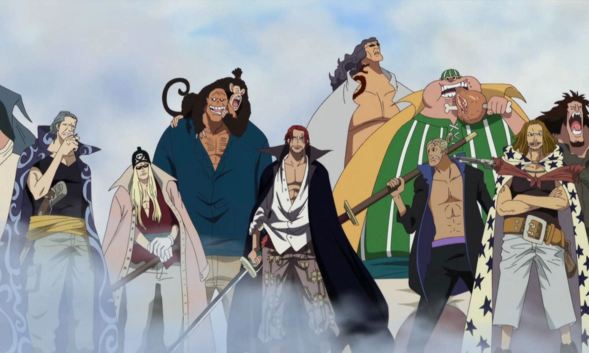 The Red Hair Pirates have yet to be seen fighting seriously in the One Piece series (Image Credits: Eiichiro Oda/Shueisha, Viz Media, One Piece)