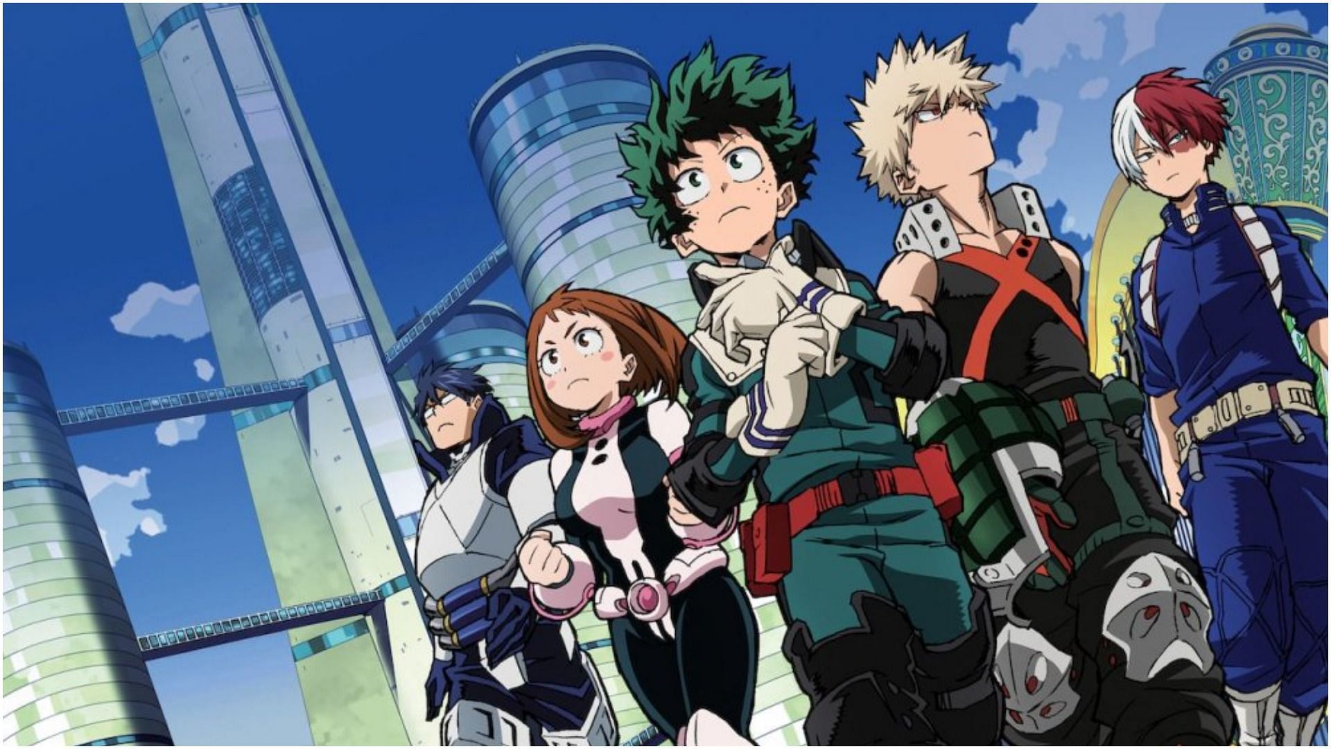 All key characters in My Hero Academia (Image via Bones)