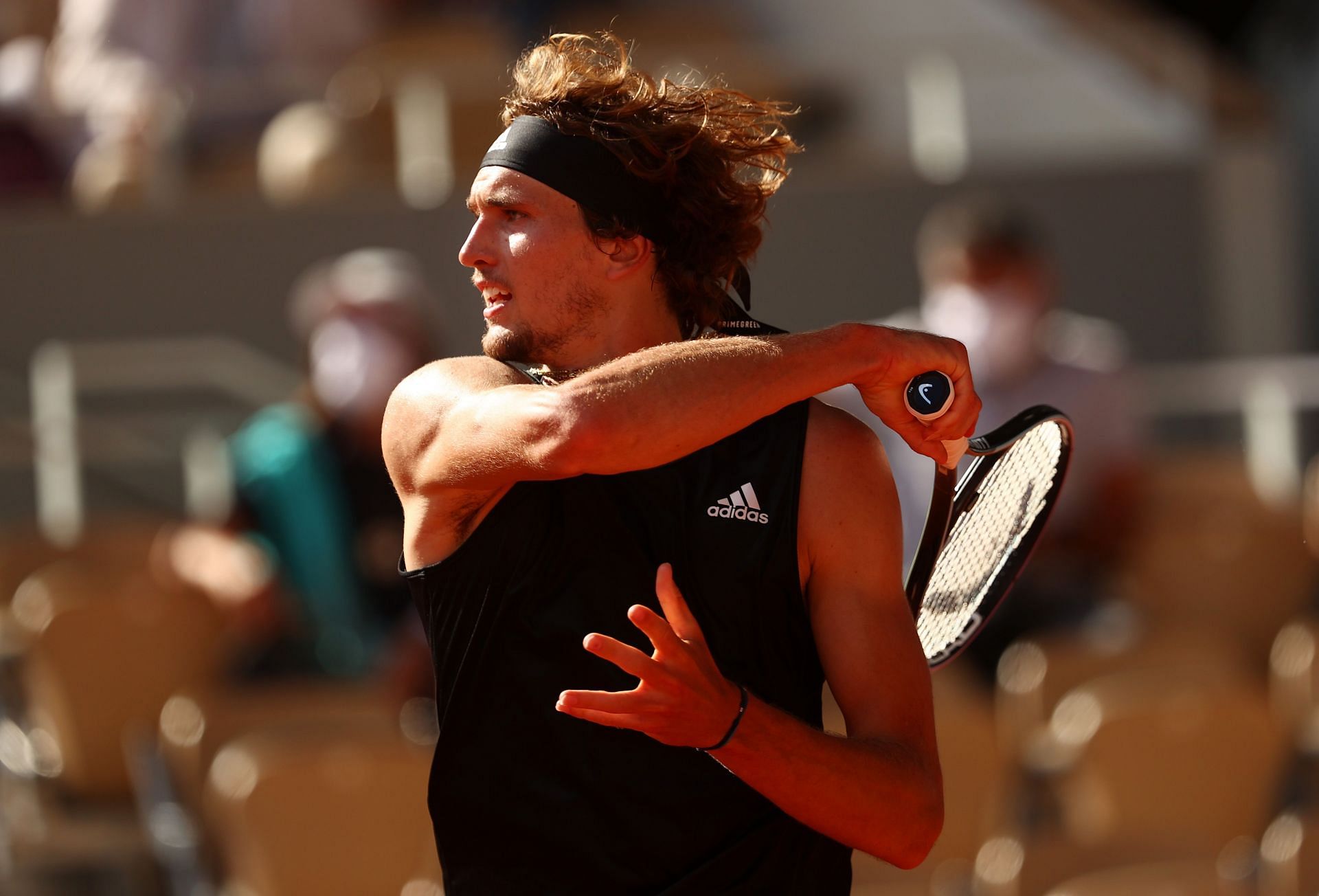 Alexander Zverev at the 2021 French Open.