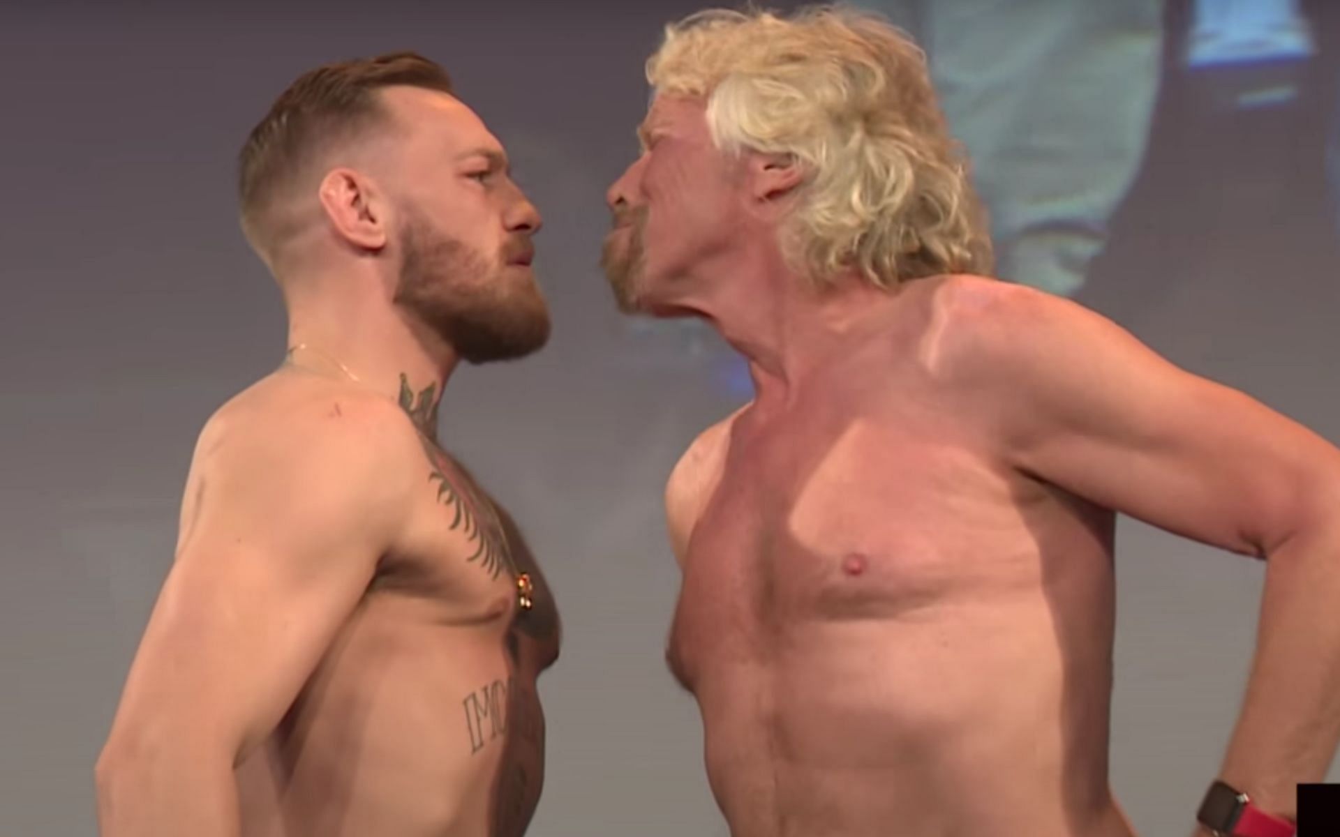 Conor McGregor (left), Richard Branson (right) [Image courtesy of Pendulum Summit on YouTube]