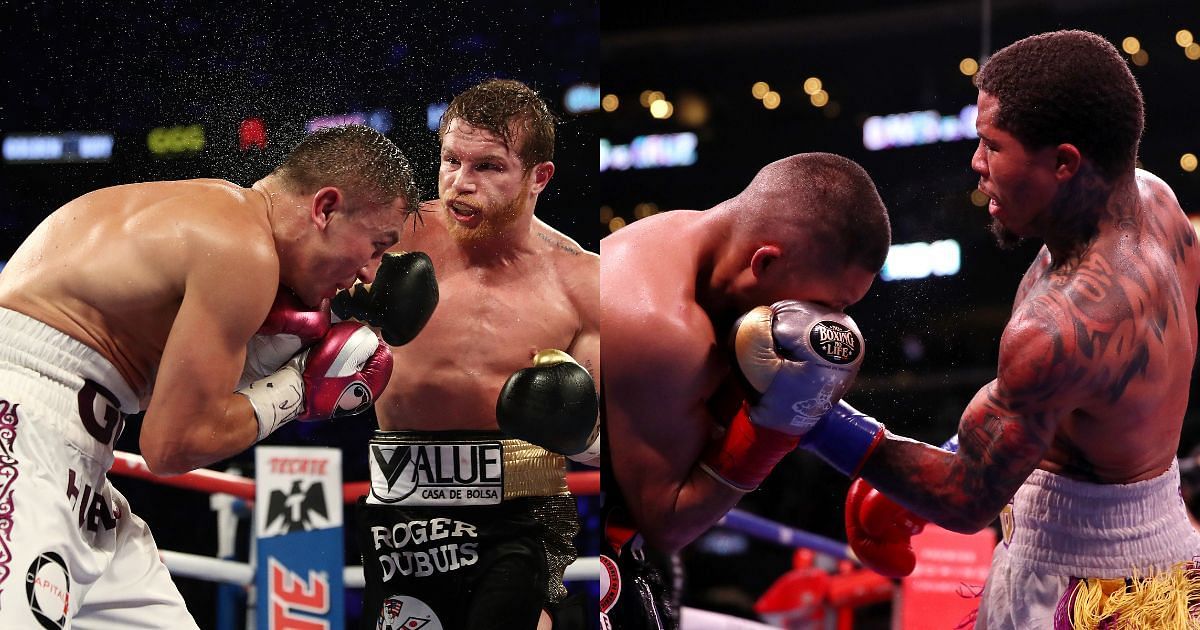 Canelo vs Gennadiy Golovkin (left) and Davis vs Isaac Cruz (right)