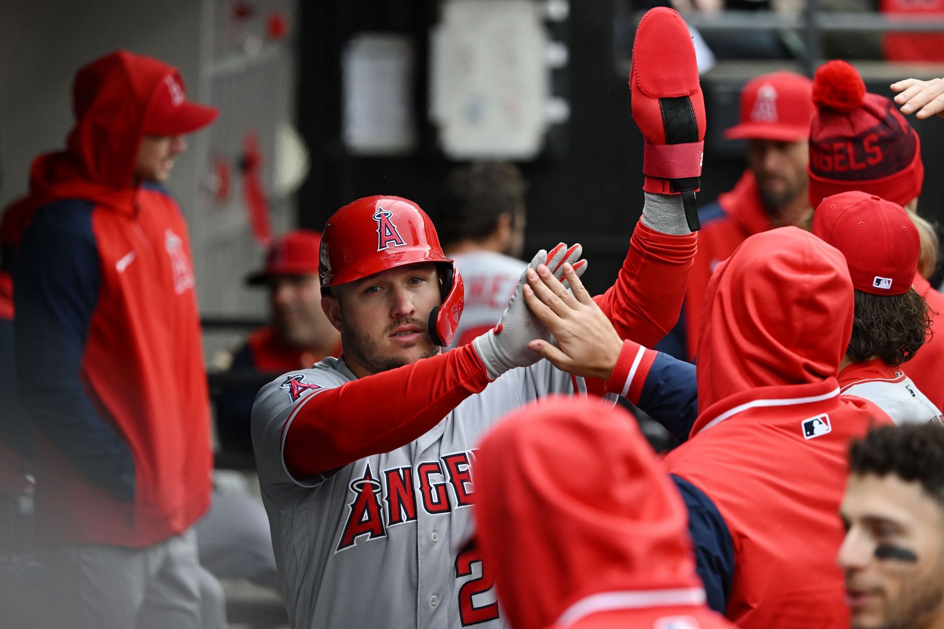 Los Angeles Angels OF Mike Trout is a three-time MVP
