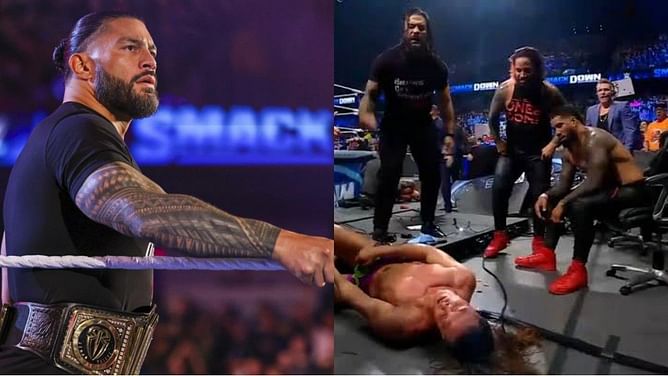 WWE SmackDown में Roman Reigns द्वारा किये गए खतरनाक हमले में दिग्गज Superstars हुए चोटिल, कंपनी ने दिया बड़ा अपडेट