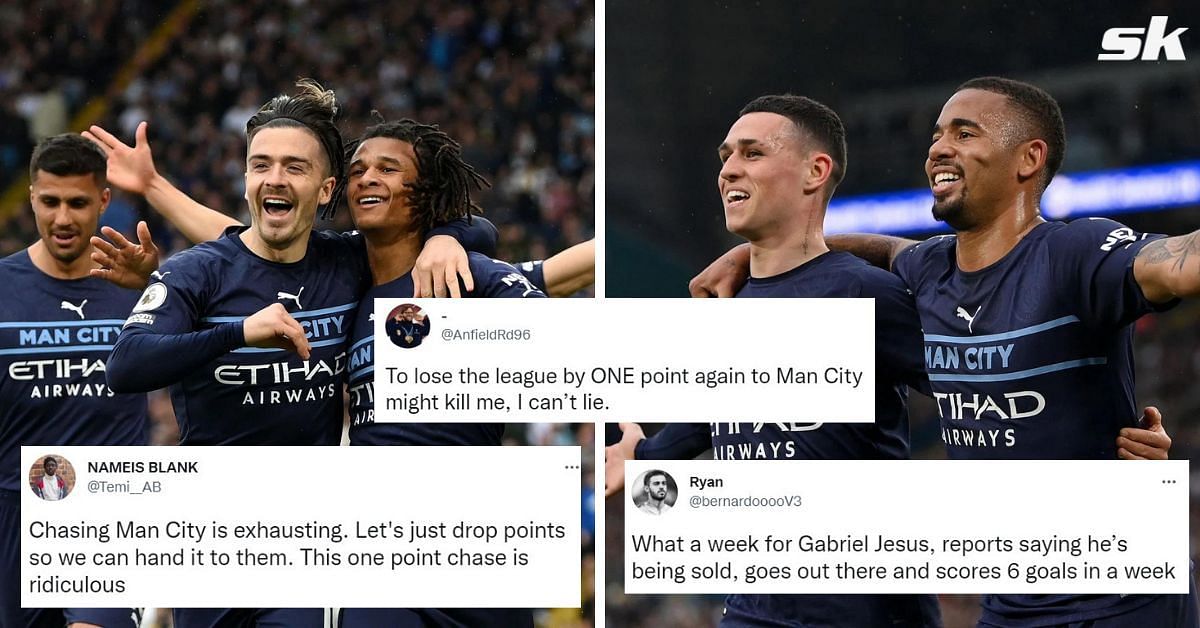 Twitter reacts as Man City get back into pole-position