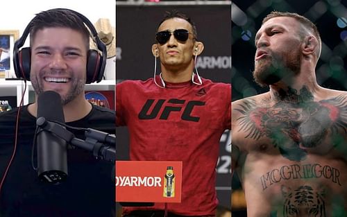 Josh Thomson (left) via YouTube/Weighing In Xtra, Tony Ferguson (center), Conor McGregor (right)