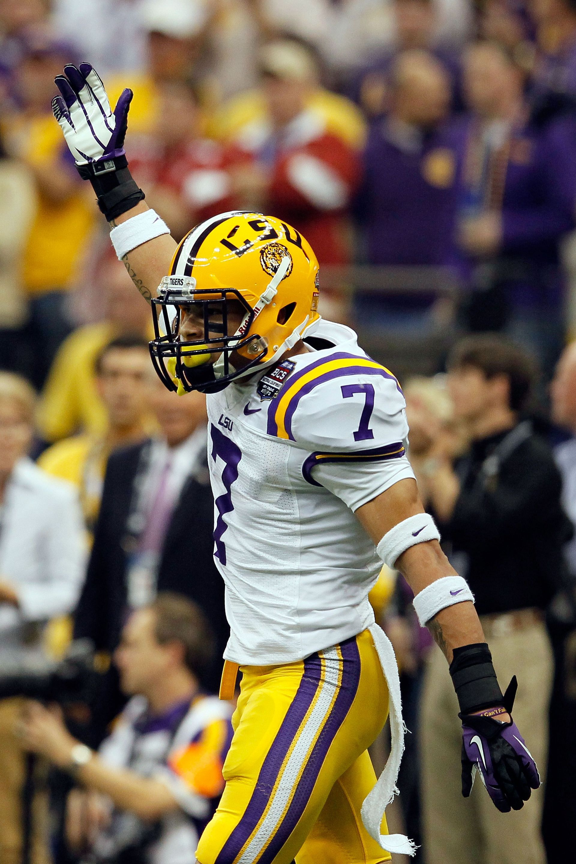 The safety as a member of the LSU Tigers