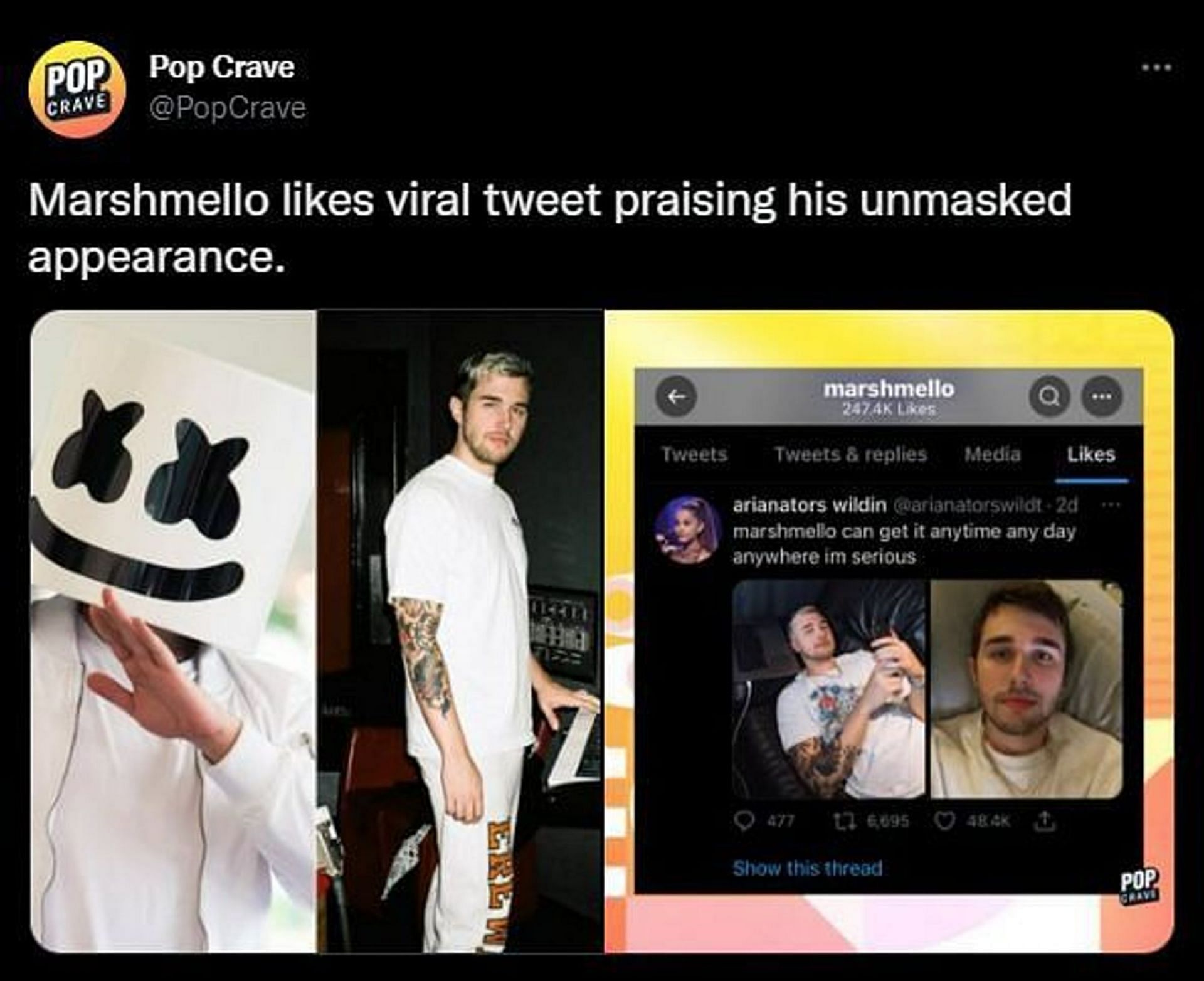 Marshmello face reveal sends Twitter into a frenzy