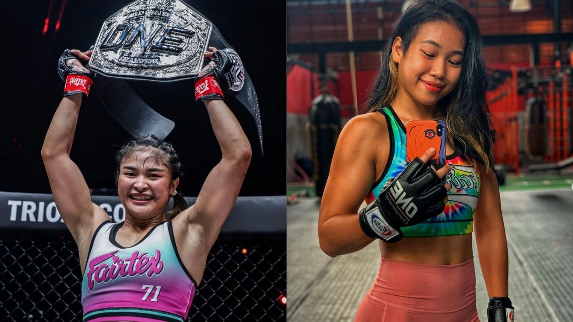 [Photo Credits: ONE Championship and @natwondergirl on instagram] Stamp Fairtex and Nat &#039;Wondergrl&#039; Jaroonsak