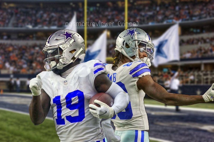CeeDee Lamb and Amari Cooper in action for the Dallas Cowboys