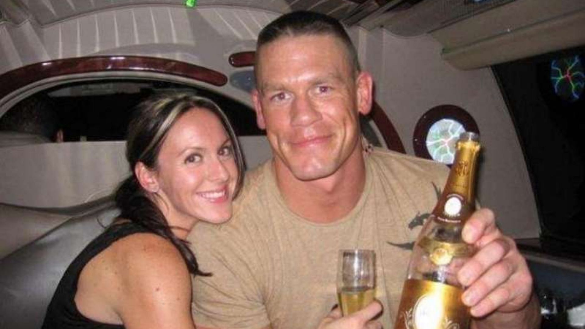 John Cena with Elizabeth Huberdeau
